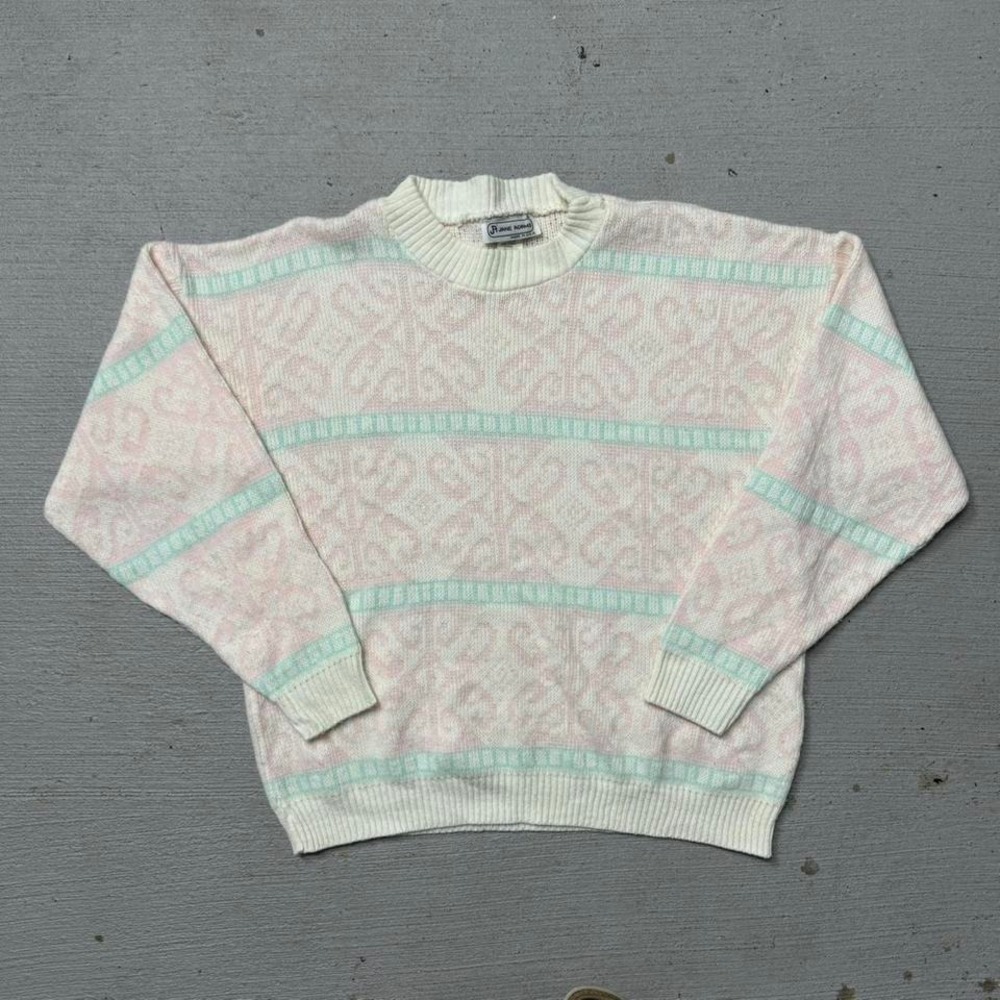 Vintage Jane Adams Knit Pattern Sweater Size Large‎